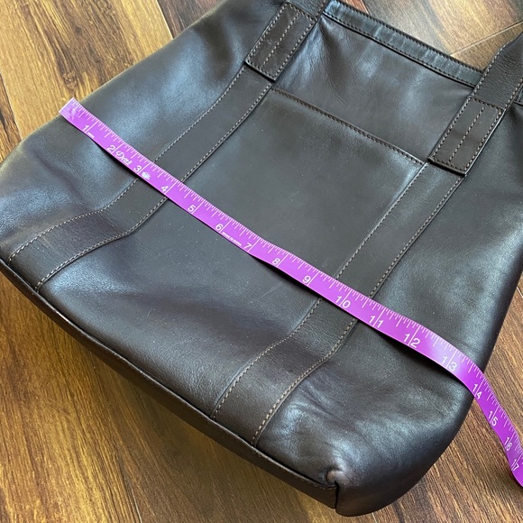 Cole Haan Made in Italy Leather Tote Bag Purse Shoulder Bag Brown